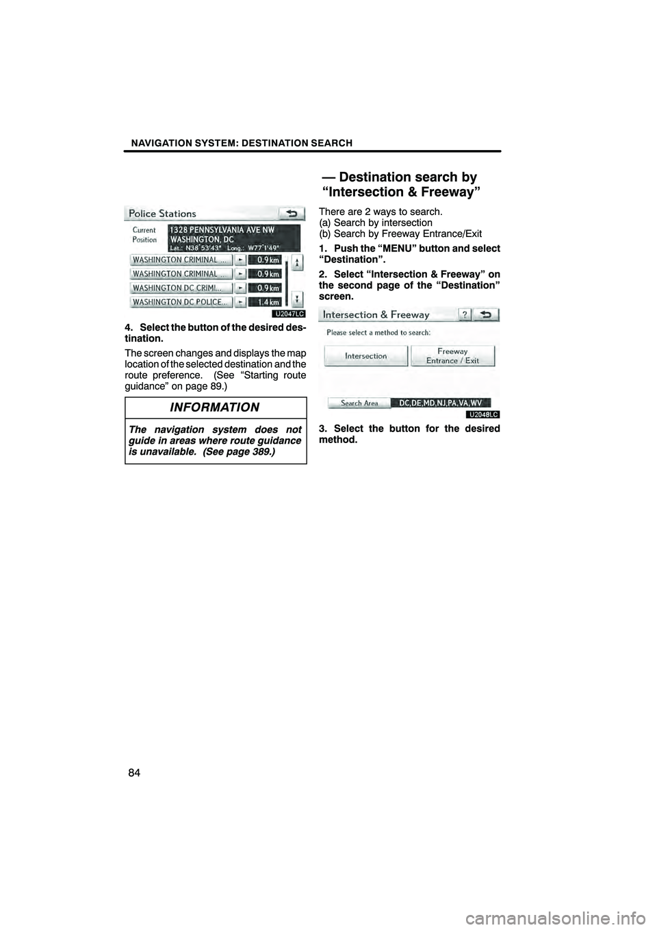 Lexus HS250h 2010  Navigation Manual 