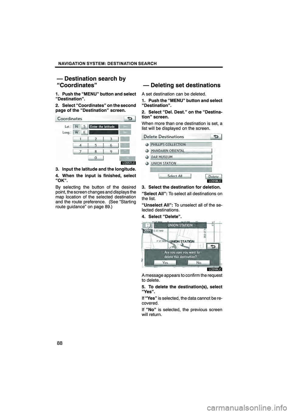 Lexus HS250h 2010  Navigation Manual 