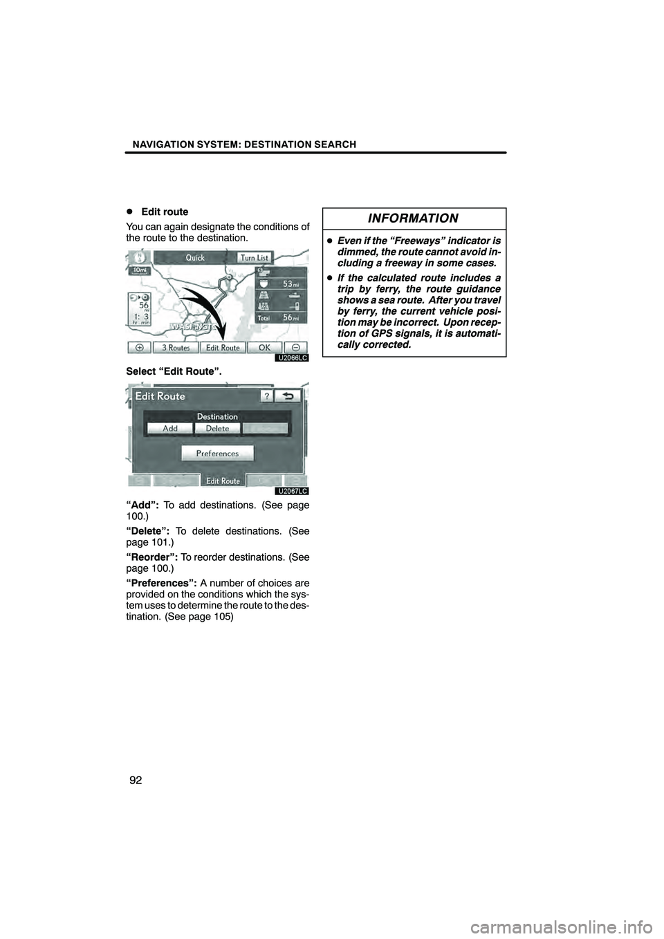 Lexus HS250h 2010  Navigation Manual 