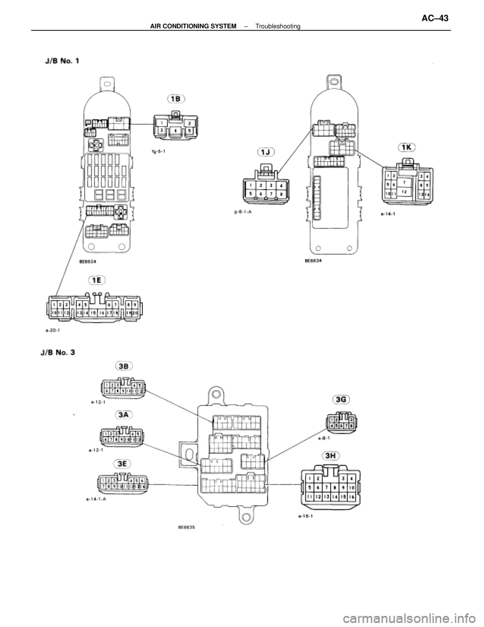LEXUS SC400 1991  Service Repair Manual 
±
AIR CONDITIONING SYSTEM TroubleshootingAC±43 
WhereEverybodyKnowsYourName  