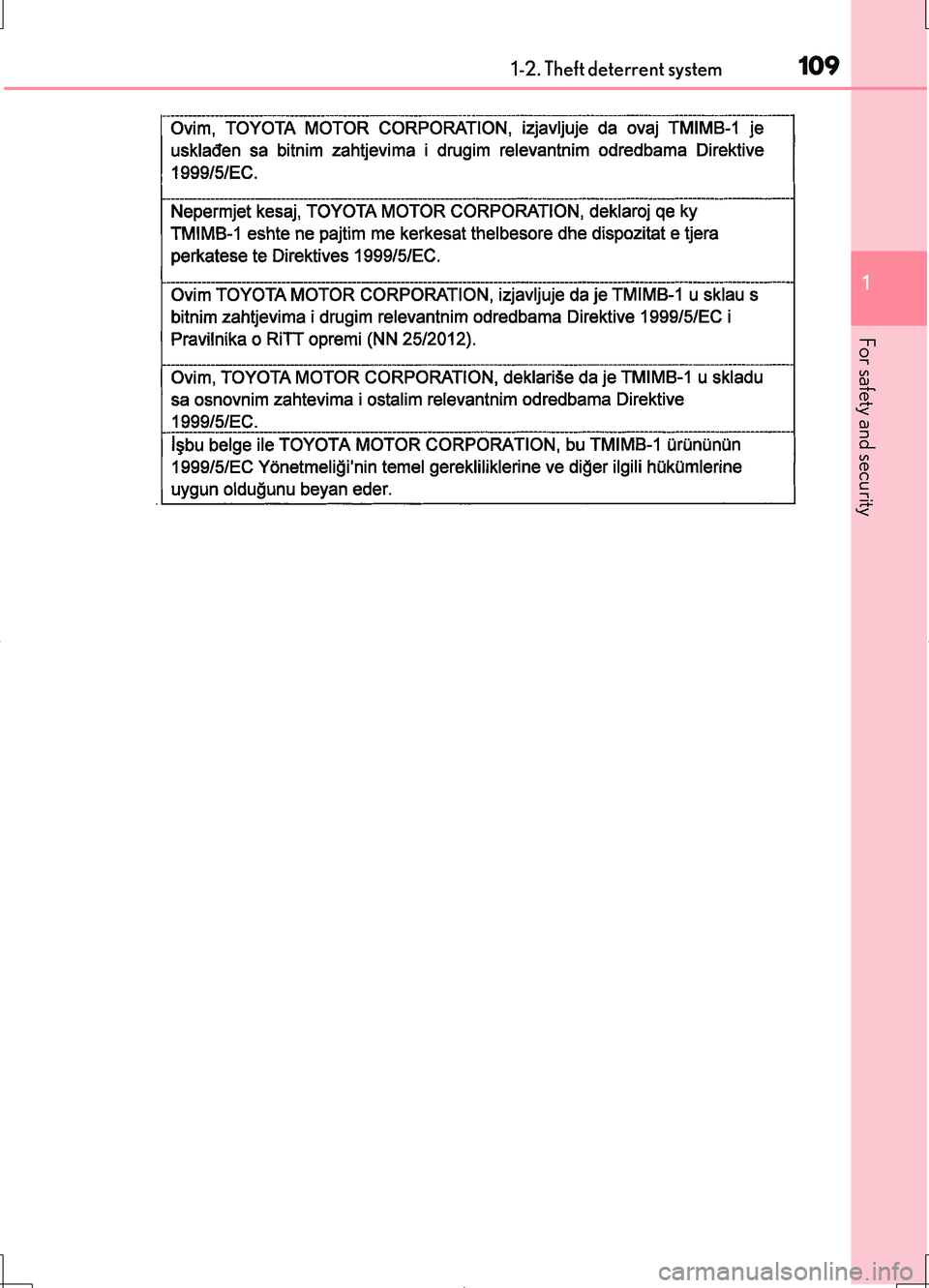 LEXUS LS460L 2016  Owners Manual 1091-2. Theft deterrent system
1
For safety and security
LS460/LS460L_GE (OM50G06E) 