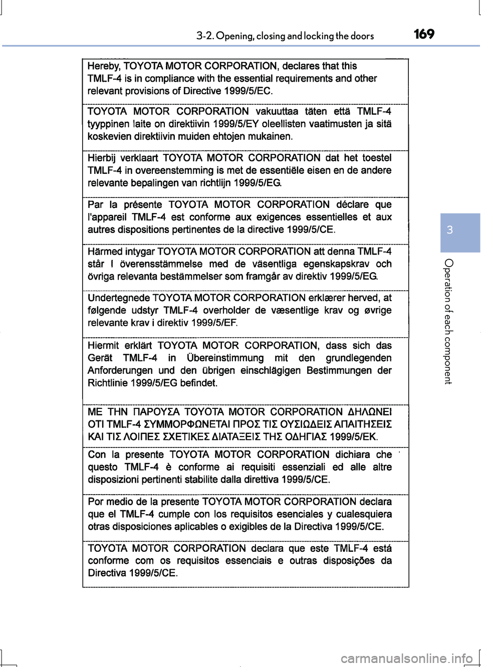 LEXUS LS460L 2016  Owners Manual 1693-2. Opening, closing and locking the doors
3
Operation of each component
LS460/LS460L_GE (OM50G06E) 
