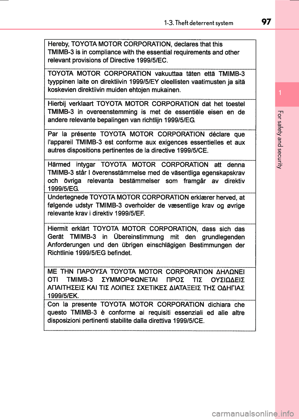 LEXUS RX300H 2017  Owners Manual 971-3. Theft deterrent system
1
For safety and security
RC300h_EE(OM24740E) 