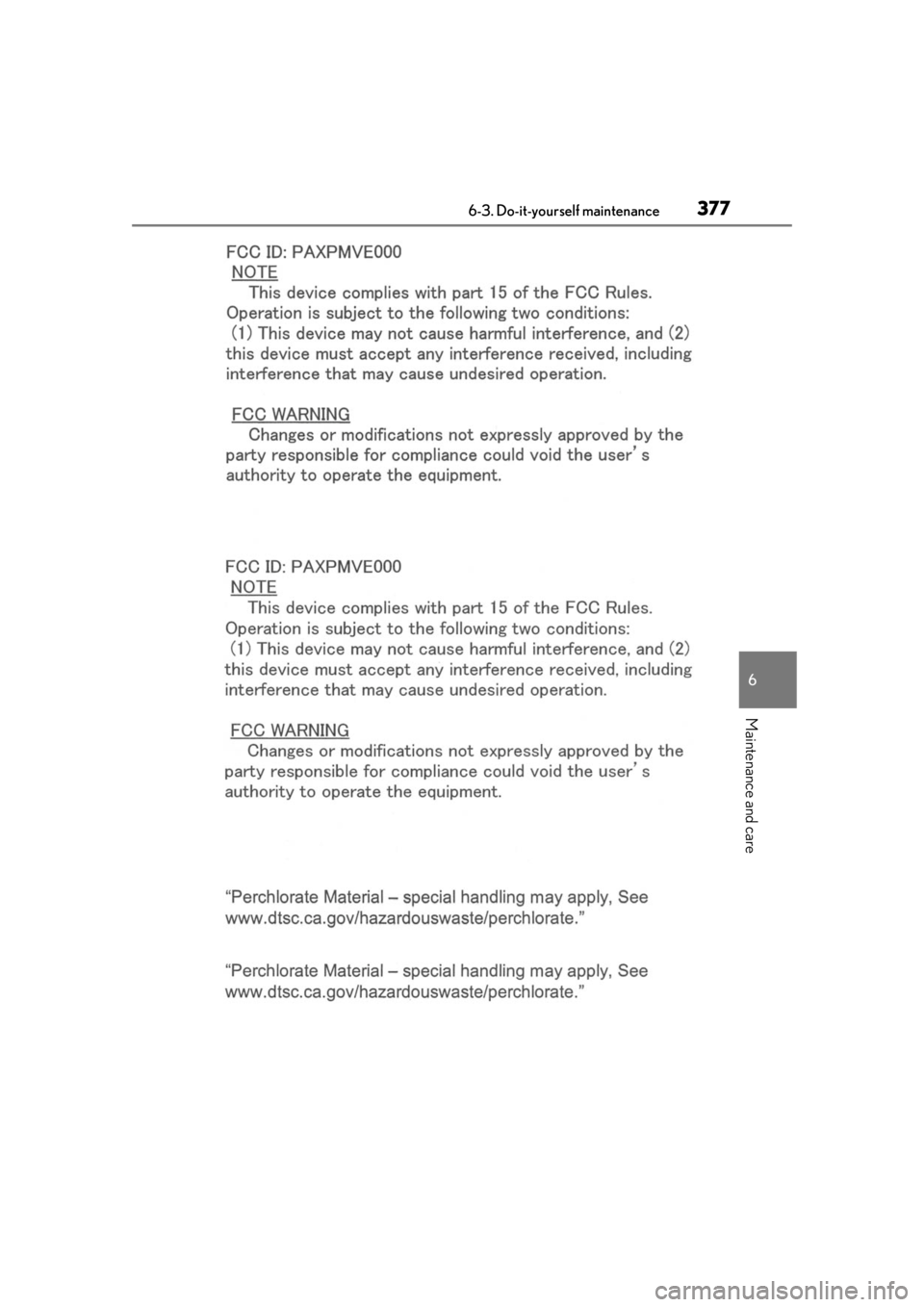 LEXUS RX350 2020  Owners Manual 3776-3. Do-it-yourself maintenance
6
Maintenance and care 