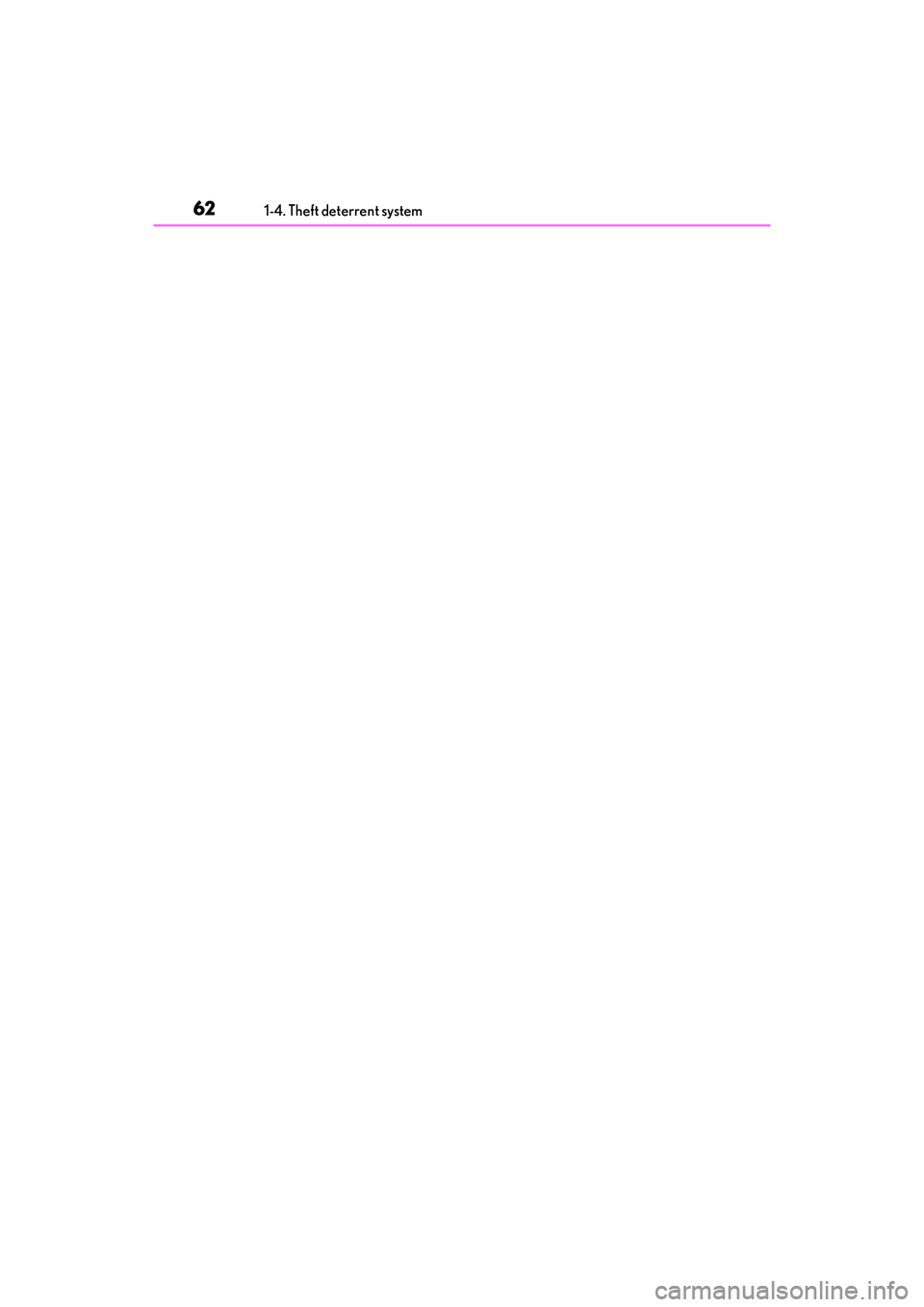 LEXUS ES350 2022  Owners Manual 621-4. Theft deterrent system 