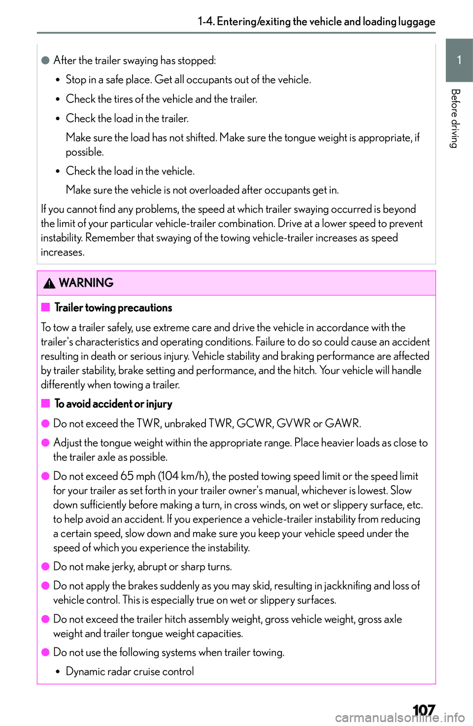 LEXUS NX250 350 2023  Owners Manual �