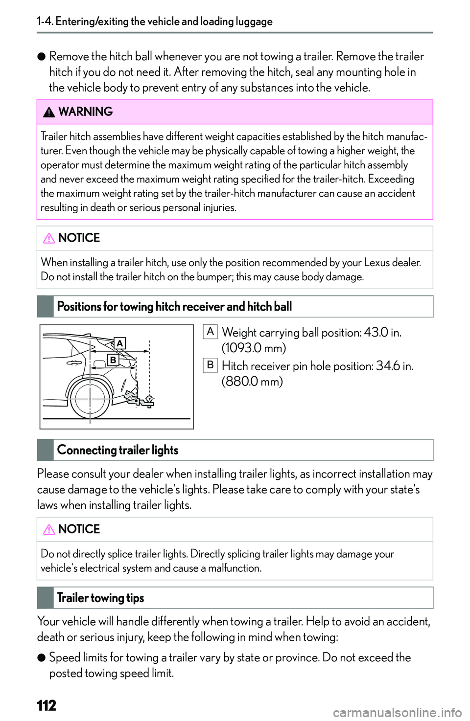LEXUS NX250 350 2023  Owners Manual �