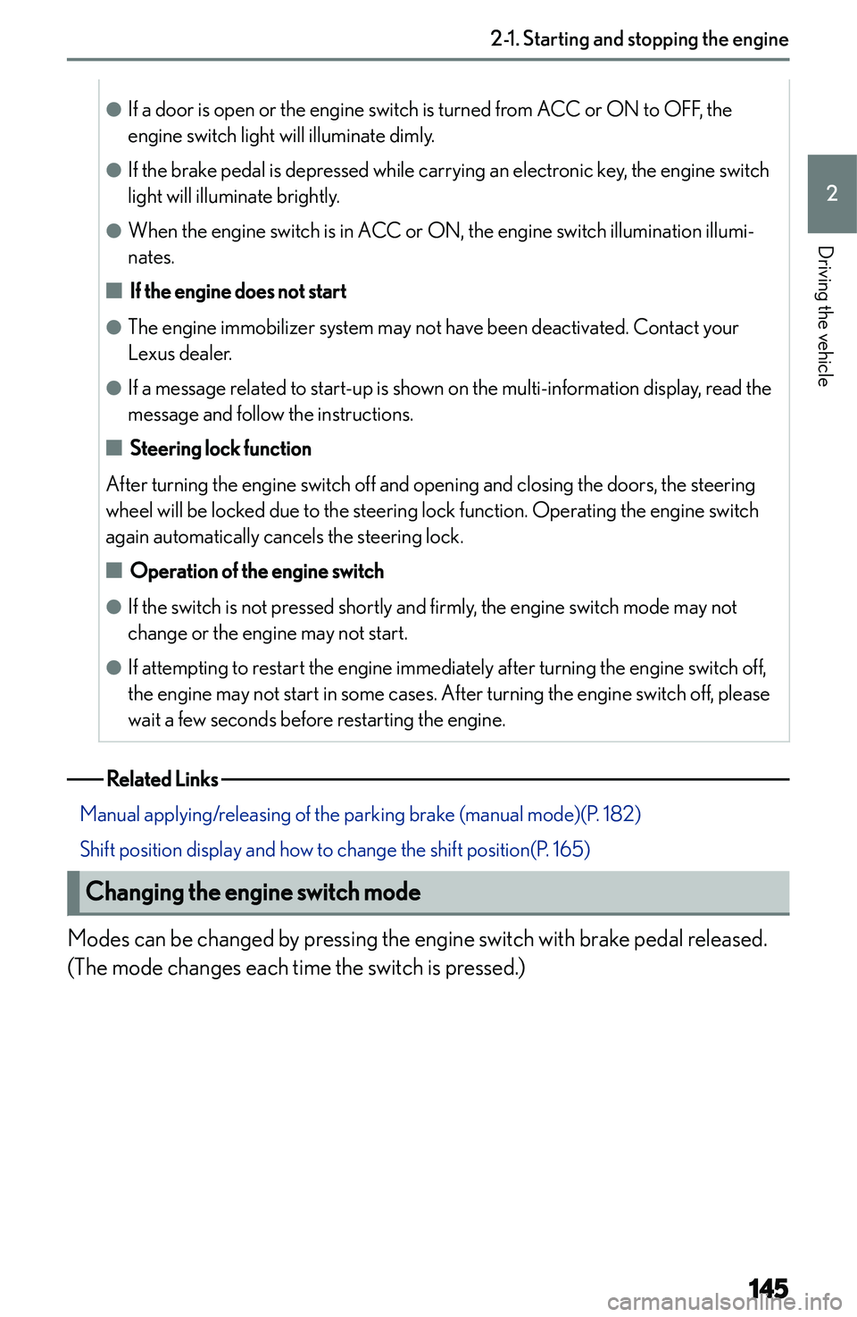 LEXUS NX250 350 2023  Owners Manual �