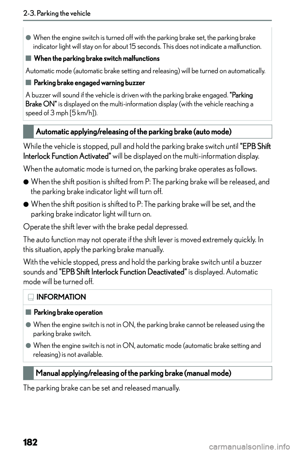 LEXUS NX250 350 2023  Owners Manual �