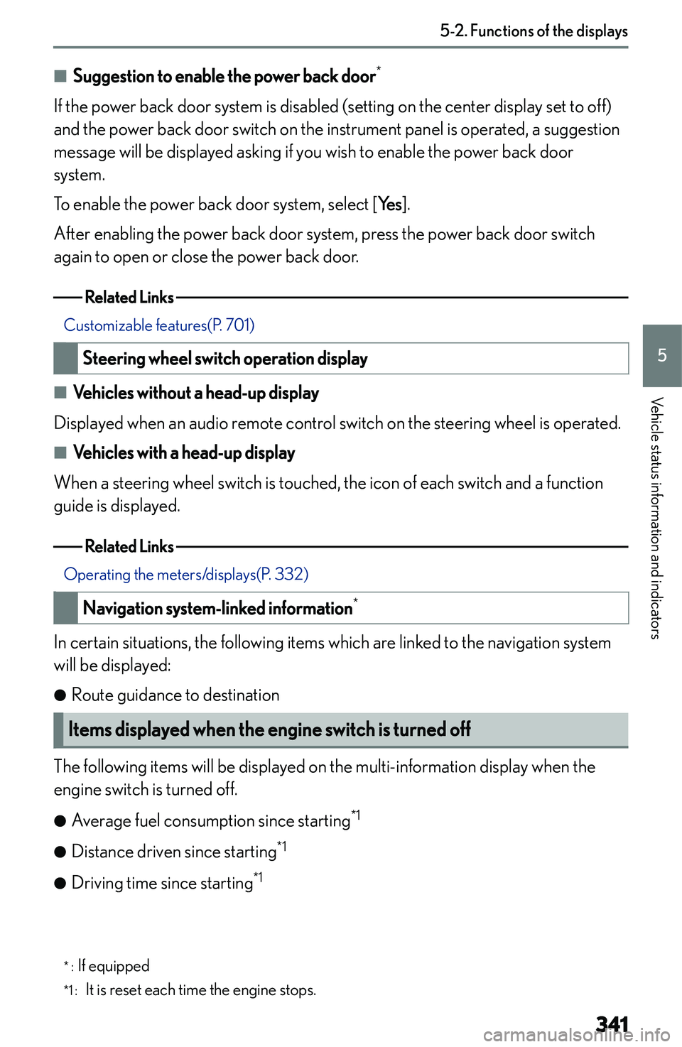 LEXUS NX250 350 2023  Owners Manual �