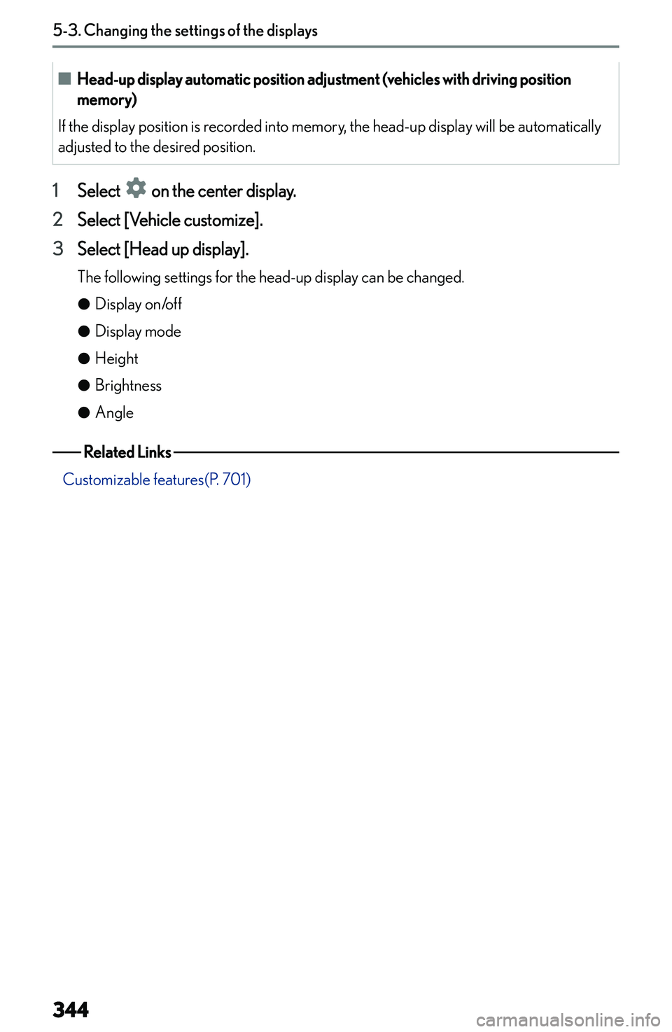 LEXUS NX250 350 2023  Owners Manual �