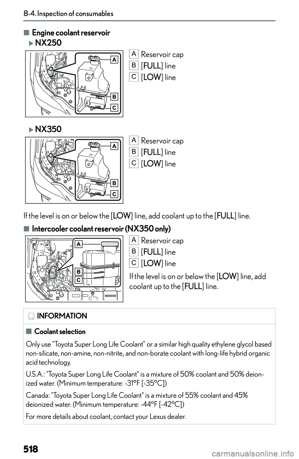 LEXUS NX250 350 2023  Owners Manual �