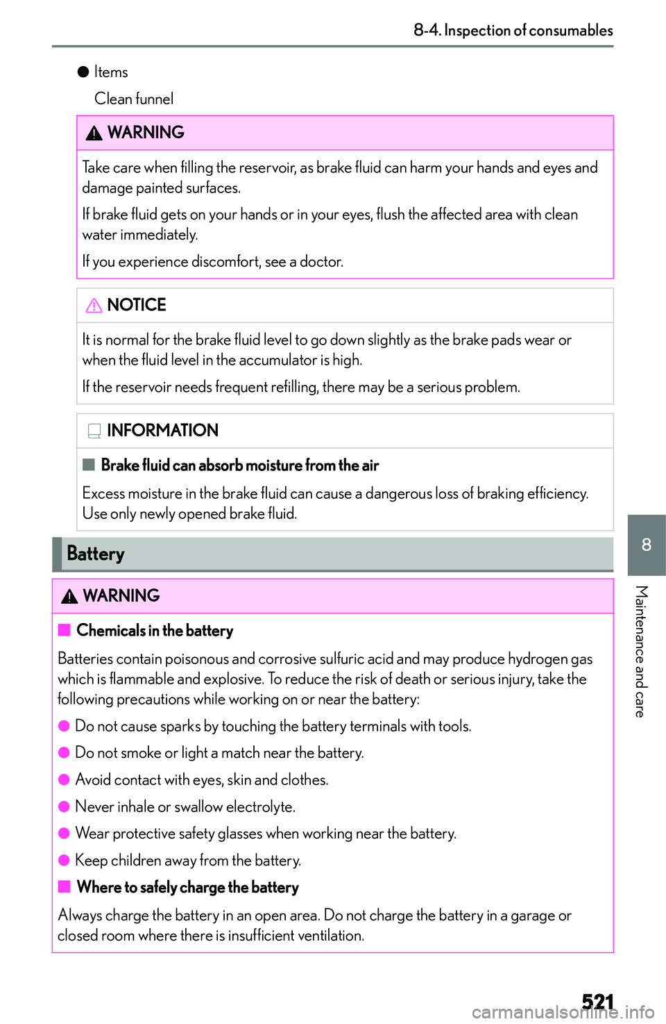 LEXUS NX250 350 2023  Owners Manual �