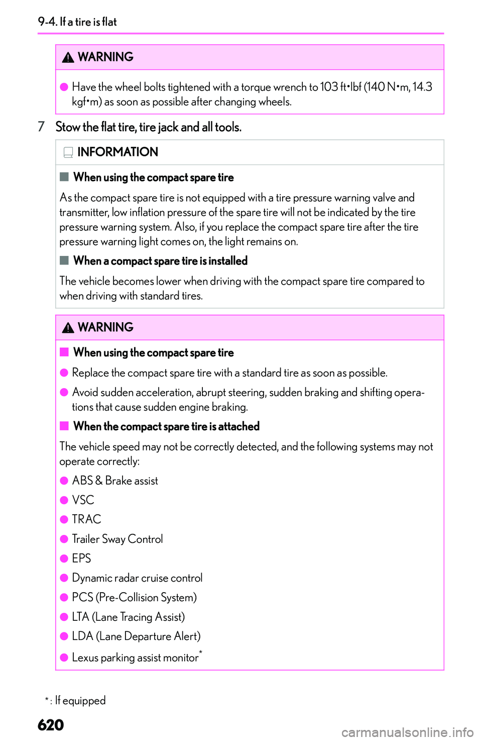 LEXUS NX250 350 2023  Owners Manual �W�A�R�N�I�N�G�