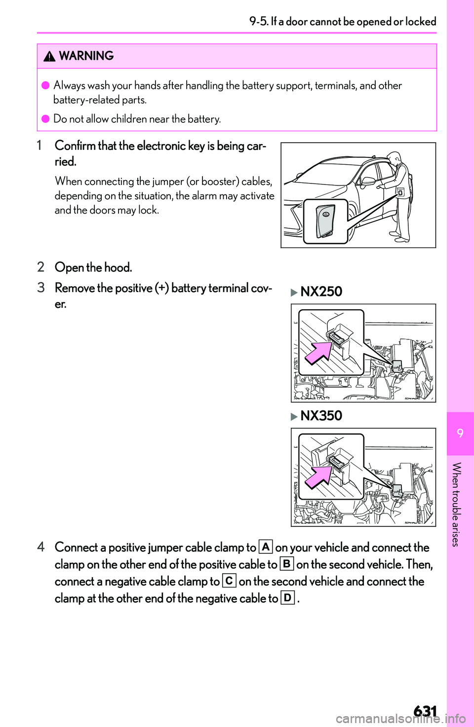 LEXUS NX250 350 2023  Owners Manual �W�A�R�N�I�N�G�