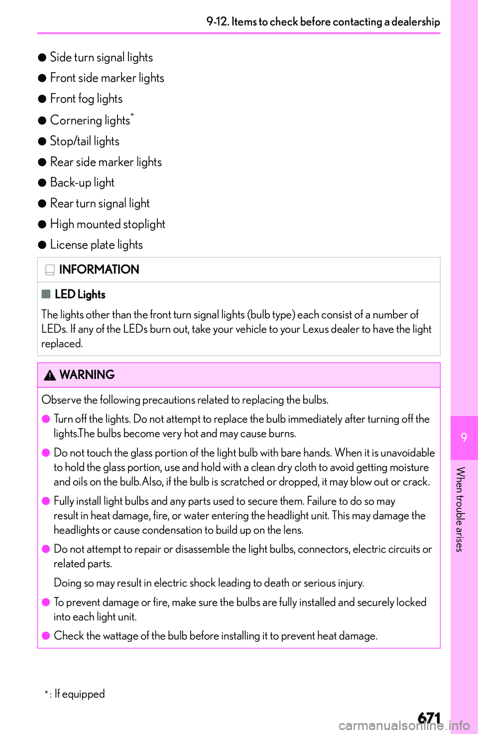 LEXUS NX250 350 2023  Owners Manual �