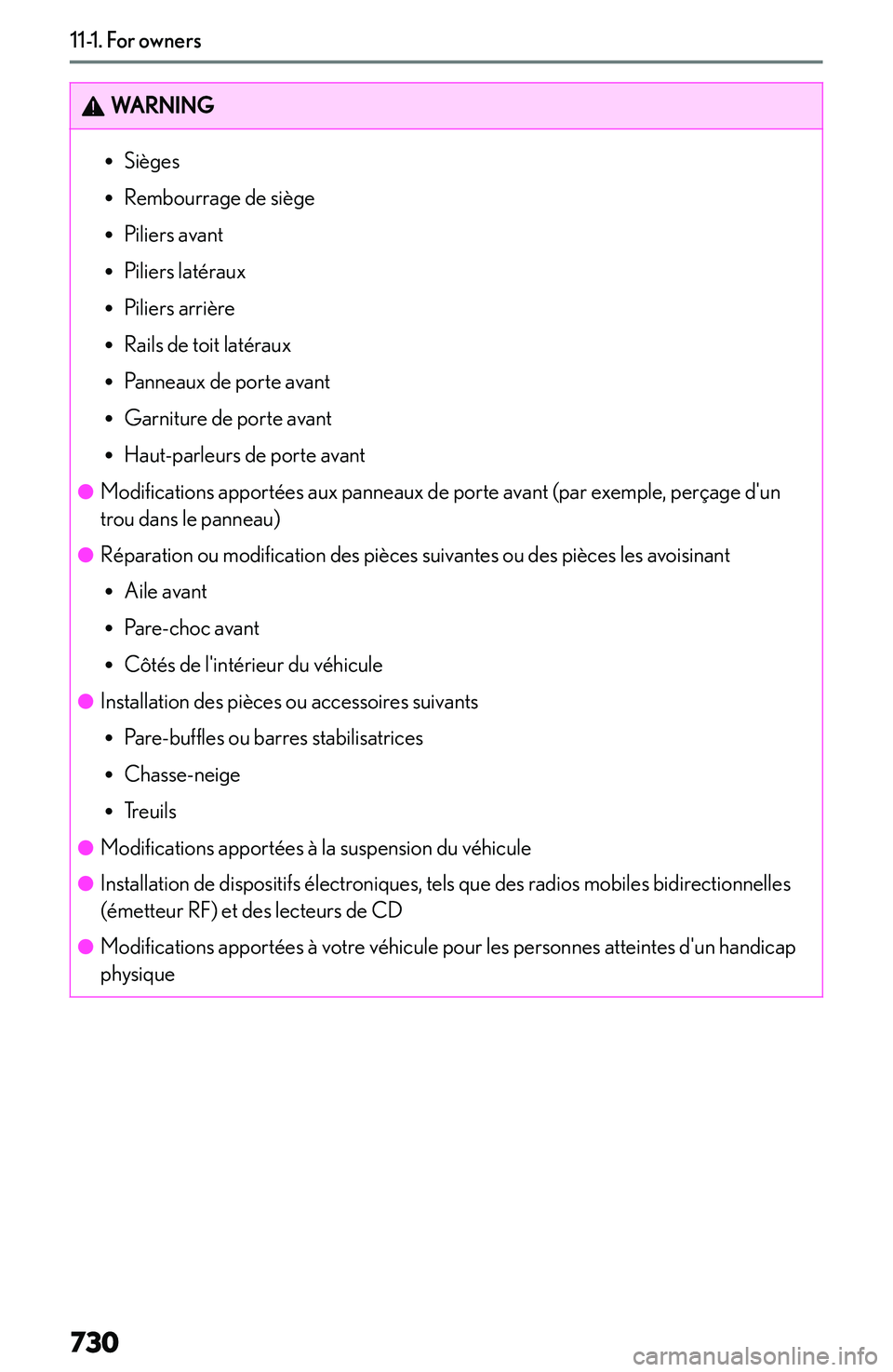 LEXUS NX250 350 2023  Owners Manual �W�A�R�N�I�N�G�R�S�i�