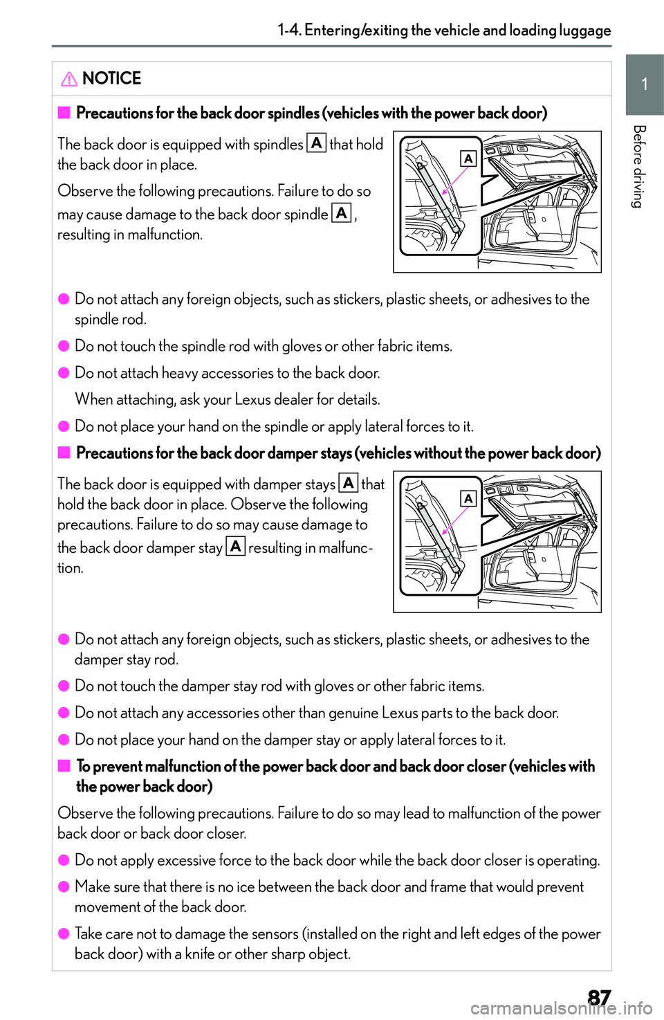 LEXUS NX250 350 2023  Owners Manual �N�O�T�I�C�E�