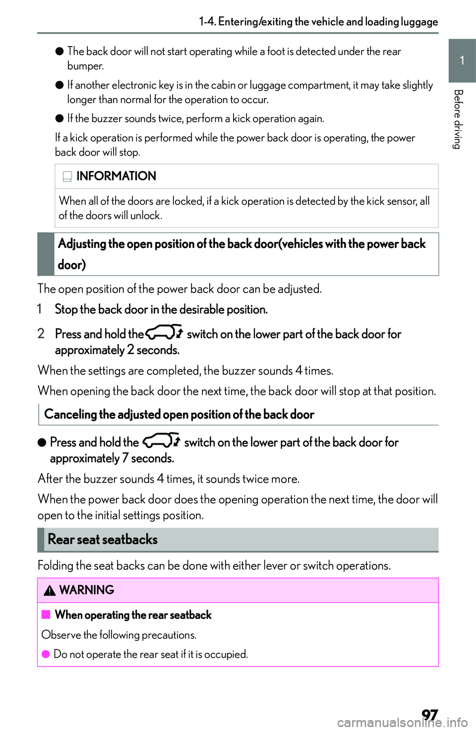 LEXUS NX250 350 2023  Owners Manual �
