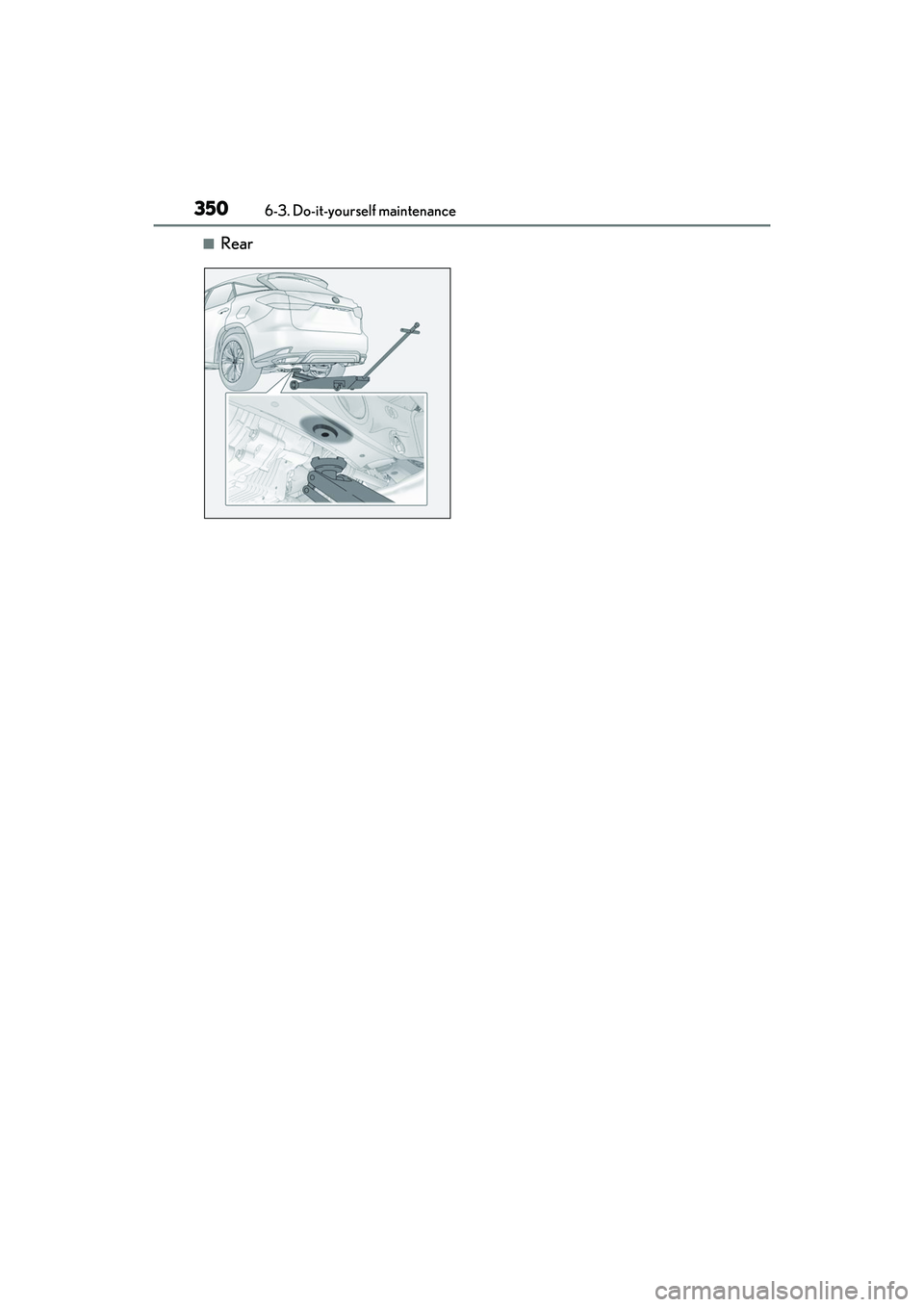 LEXUS RX350 2022  Owners Manual 3506-3. Do-it-yourself maintenance
■Rear 