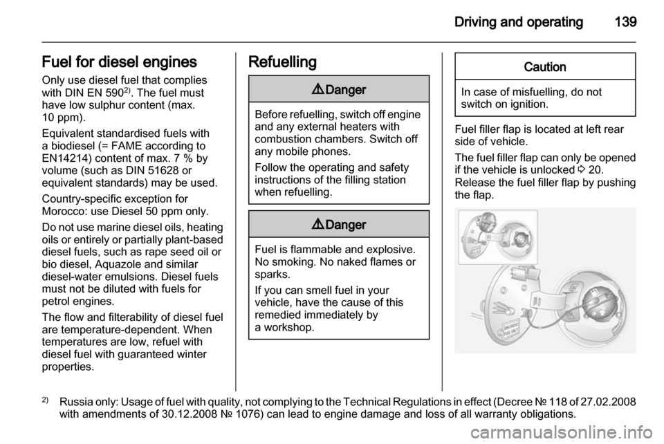 OPEL ANTARA 2011  Owners Manual 