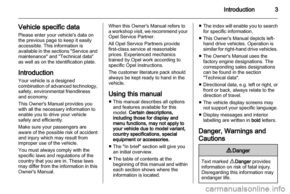 OPEL ANTARA 2011  Owners Manual 