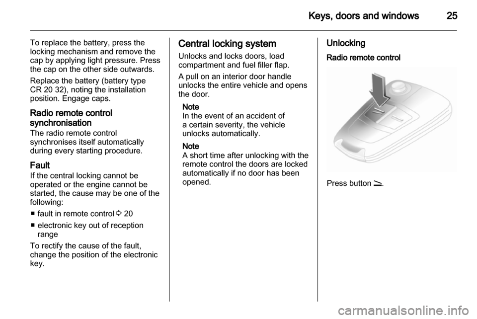 OPEL ASTRA H 2010.5  Owners Manual 