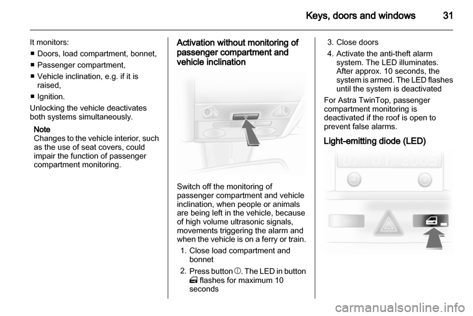 OPEL ASTRA H 2010.5  Owners Manual 