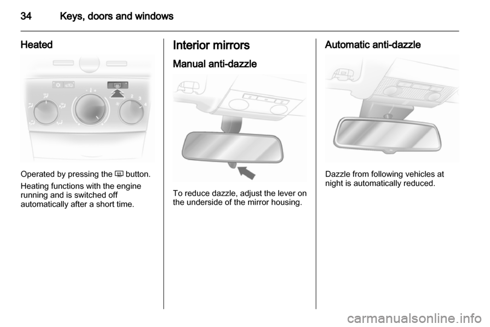 OPEL ASTRA H 2010.5  Owners Manual 