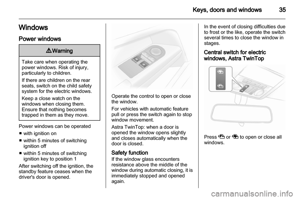 OPEL ASTRA H 2010.5  Owners Manual 