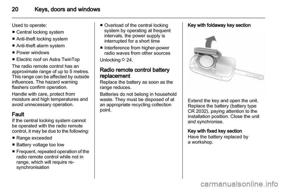 OPEL ASTRA H 2011  Manual user 