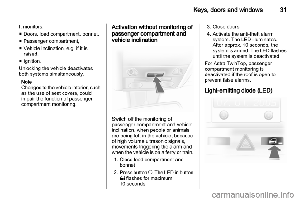 OPEL ASTRA H 2011.5  Owners Manual 