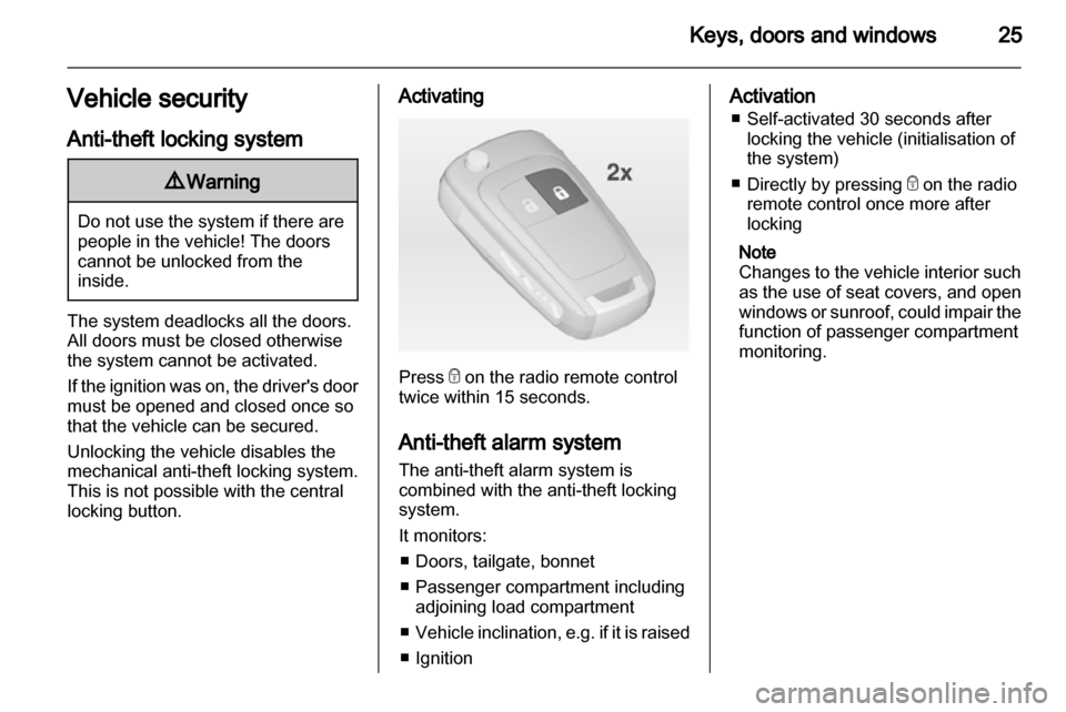 OPEL ASTRA J 2010.5  Owners Manual 