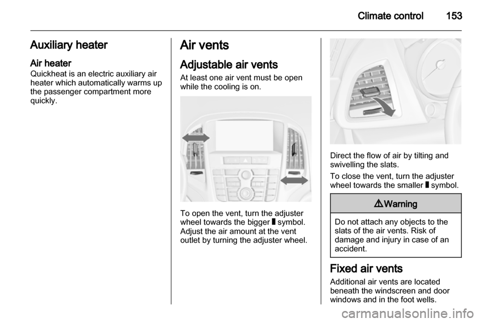 OPEL ASTRA J 2013  Owners Manual 