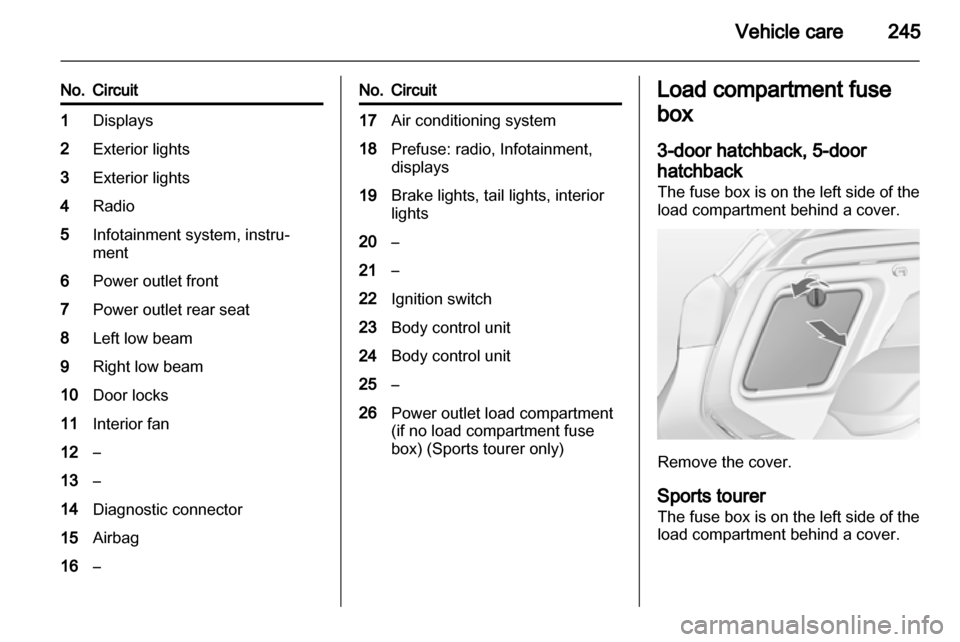 OPEL ASTRA J 2013  Owners Manual 