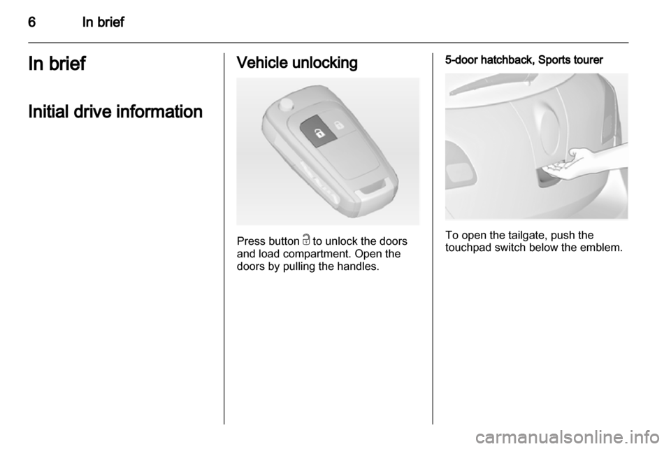 OPEL ASTRA J 2013  Owners Manual 