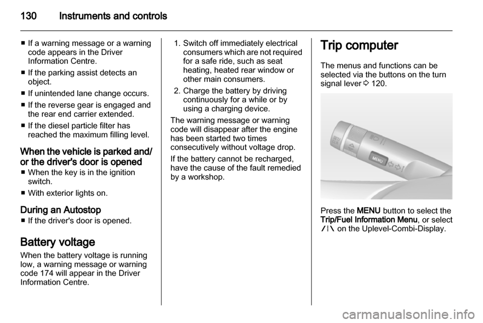OPEL ASTRA J 2013.5  Owners Manual 
