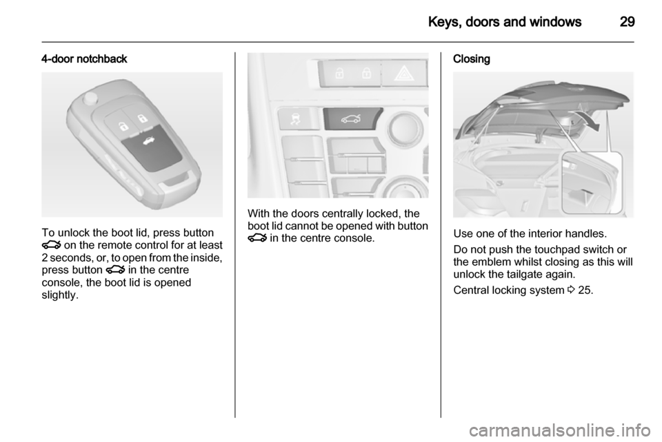 OPEL ASTRA J 2013.5  Owners Manual 