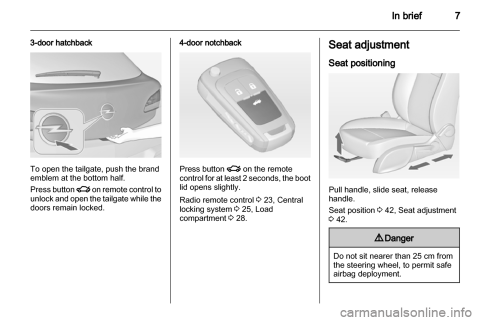 OPEL ASTRA J 2013.5  Owners Manual 