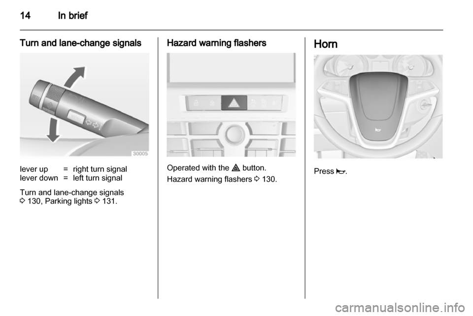 OPEL ASTRA J HB5 & ST 2012  Owners Manual 