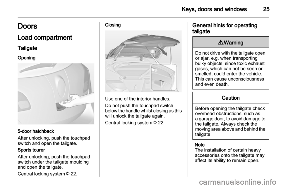 OPEL ASTRA J HB5 & ST 2012  Owners Manual 