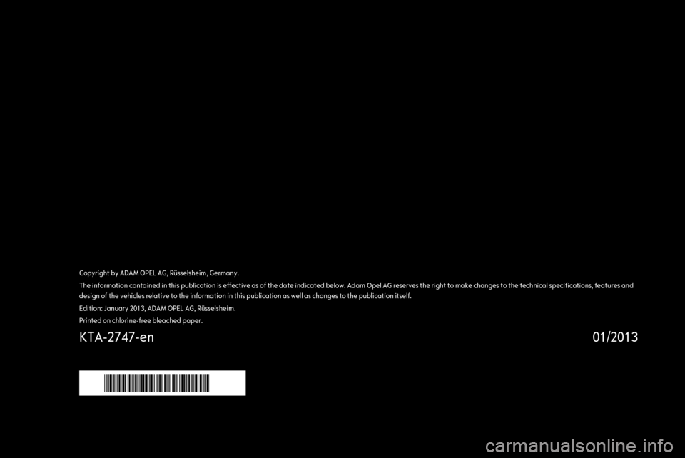 OPEL CASCADA 2013.5  Owners Manual 