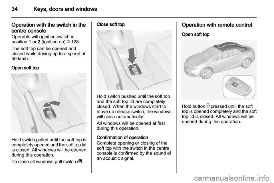 OPEL CASCADA 2013.5  Owners Manual 