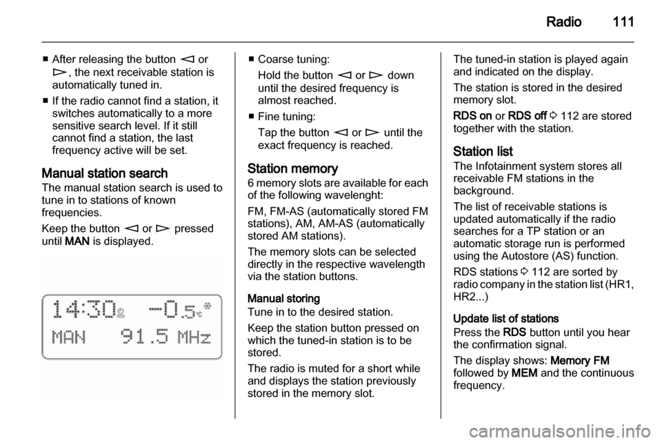OPEL COMBO 2011  Infotainment system 