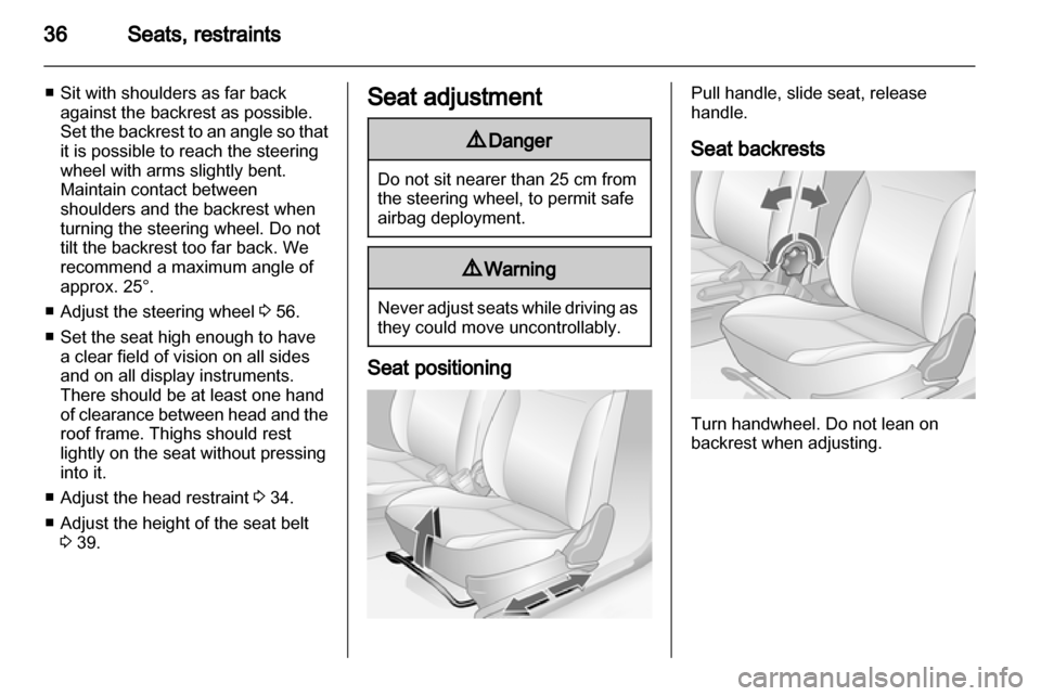 OPEL COMBO 2011.5  Owners Manual 