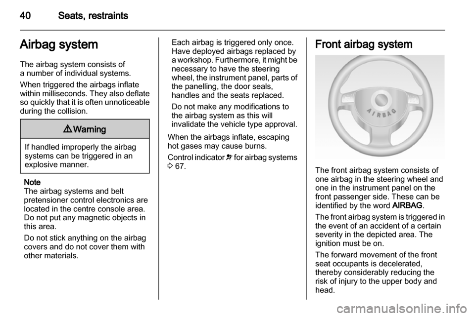 OPEL COMBO 2011.5  Owners Manual 
