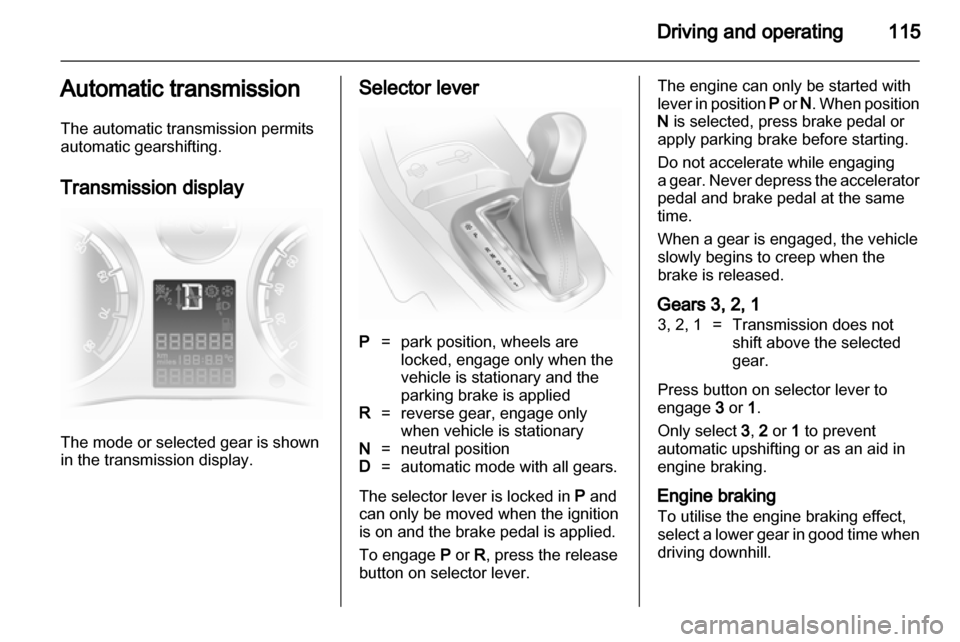 OPEL CORSA 2010.5  Owners Manual 