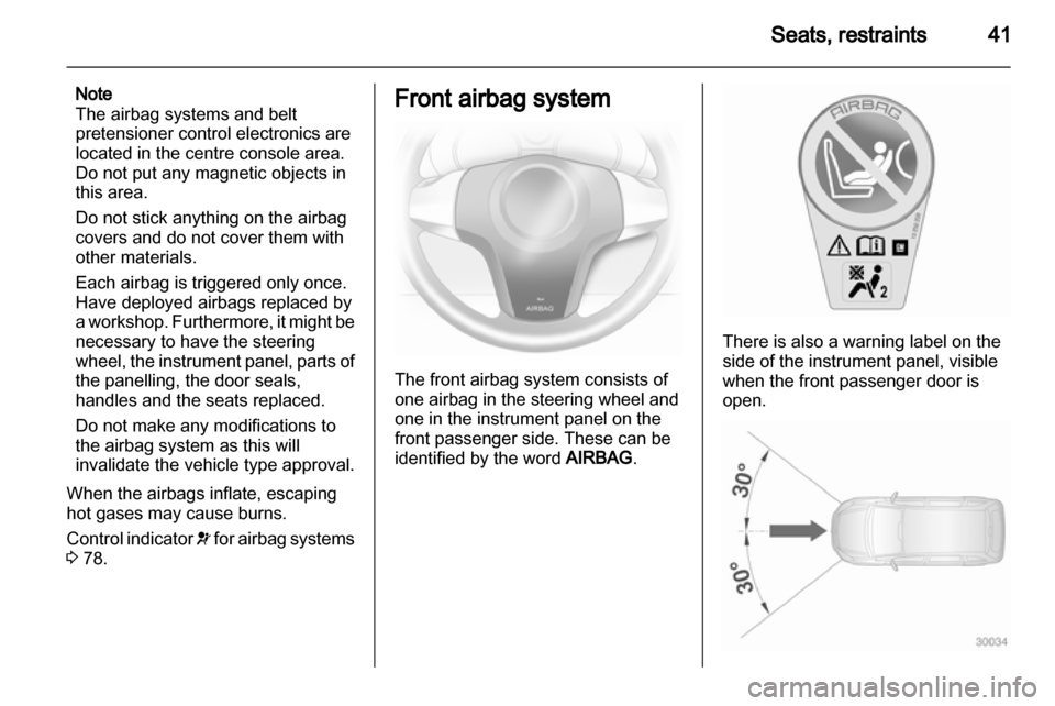 OPEL CORSA 2011  Owners Manual 