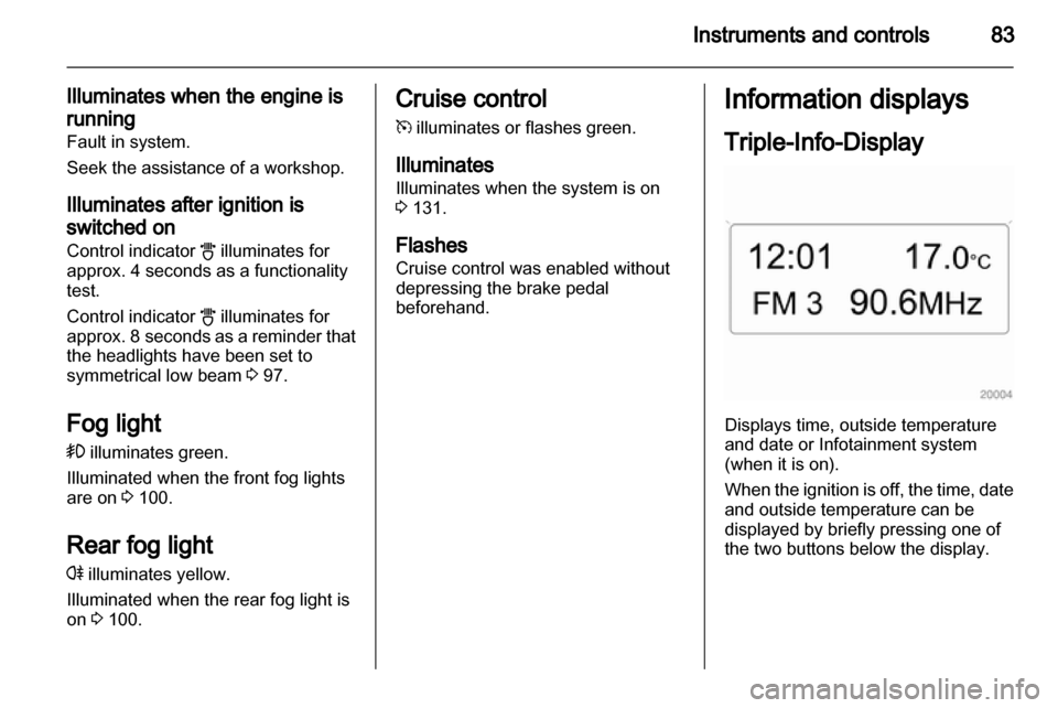 OPEL CORSA 2011  Owners Manual 