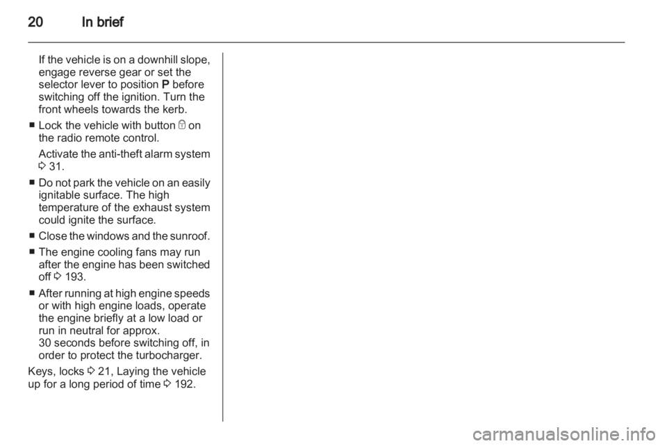 OPEL INSIGNIA 2013  Manual user 